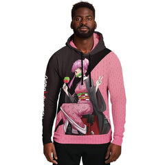 Budo cosplaying as Nezuko cute Anime Girl AOP Hoodie - kawaiiwaru