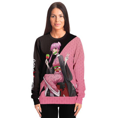 Budo cosplaying as Nezuko Cute Anime Girl AOP Sweatshirt - kawaiiwaru