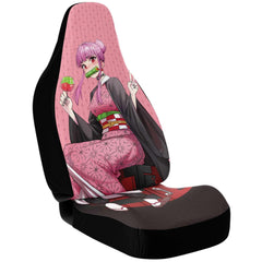 Budo cosplaying as Nezuko Cute Anime Girl Car Seat Cover (x2) - kawaiiwaru