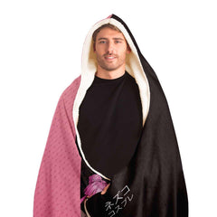 Budo cosplaying As Nezuko Cute Anime Girl Hooded Blanket - kawaiiwaru