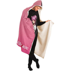 Budo cosplaying As Nezuko Cute Anime Girl Hooded Blanket - kawaiiwaru