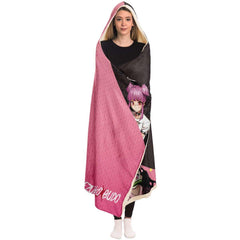 Budo cosplaying As Nezuko Cute Anime Girl Hooded Blanket - kawaiiwaru