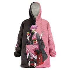 Budo cosplaying As Nezuko Cute Anime Girl Snug Hoodie - kawaiiwaru