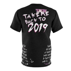 Budo Kawaii Sad Anime Girl Take me back to 2019 Unisex AOP Cut & Sew T-shirt - kawaiiwaru