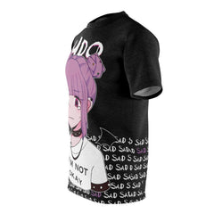 Budo Kawaii Sad Anime Girl Take me back to 2019 Unisex AOP Cut & Sew T-shirt - kawaiiwaru