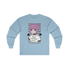 Budo Kawaii Sad Anime Girl Unisex Long Sleeve T-shirt - kawaiiwaru