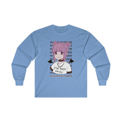 Budo Kawaii Sad Anime Girl Unisex Long Sleeve T-shirt - kawaiiwaru