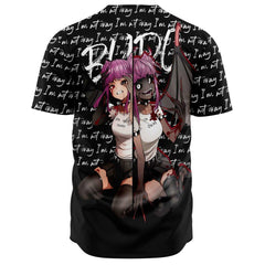 Budo Transformation Gothic sad anime unisex baseball jersey t-shirt - kawaiiwaru