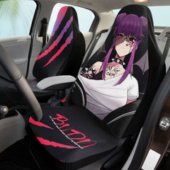 Budo V3 Sad Monster Anime Girl Car Seat Cover (x2) - kawaiiwaru