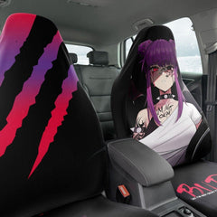 Budo V3 Sad Monster Anime Girl Car Seat Cover (x2) - kawaiiwaru