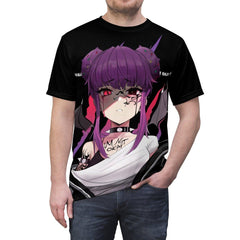 Budo V3 Sad Monster Anime Girl Unisex AOP Cut & Sew T-shirt - kawaiiwaru