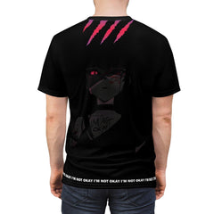 Budo V3 Sad Monster Anime Girl Unisex AOP Cut & Sew T-shirt - kawaiiwaru