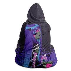 Chiroko Kawaii Creepy Cute Demon Anime Girl Hooded Blanket - kawaiiwaru