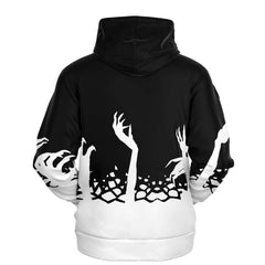 Chiroko Kawaii Creepy Cute Demon Anime Girl Unisex AOP Hoodie - kawaiiwaru