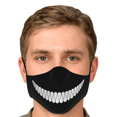 Creepy Smile Anime Face Mask - kawaiiwaru