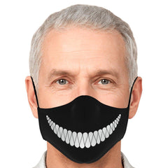 Creepy Smile Anime Face Mask - kawaiiwaru