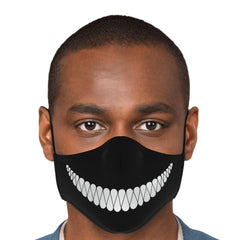 Creepy Smile Anime Face Mask - kawaiiwaru