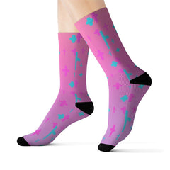 Crosses Sublimation Socks - kawaiiwaru