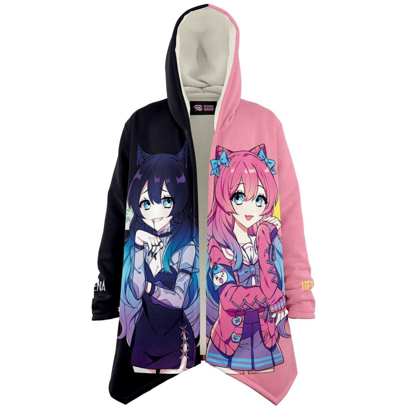 Helena and Helana Kawaii anime girl Vampire Twins Cloak - kawaiiwaru