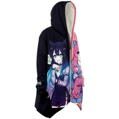 Helena and Helana Kawaii anime girl Vampire Twins Cloak - kawaiiwaru