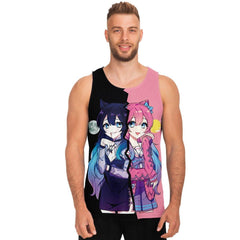 Helena and Helana Kawaii anime girl Vampire Twins Unisex Tank Top - kawaiiwaru