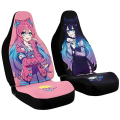 Helena and Helana Kawaii Anime Vampire Twins Anime Car Seat Cover (x2) - kawaiiwaru