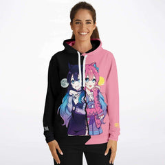 Helena and Helana Kawaii anime Vampire Twins Unisex AOP Hoodie - kawaiiwaru