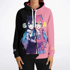 Helena and Helana Kawaii anime Vampire Twins Unisex AOP Hoodie - kawaiiwaru