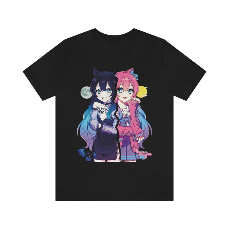 Helena and Helana Kawaii Anime Vampire Twins Unisex T-shirt - kawaiiwaru