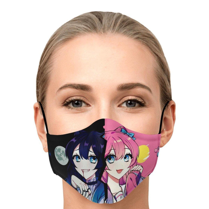 Helena And Helana Kawaii Vampire Twins Anime Face Mask - kawaiiwaru