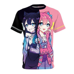 Helena and Helana Twin Vampires 2 Unisex AOP Cut & Sew Tee - kawaiiwaru