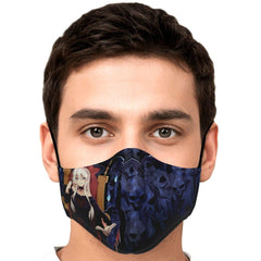 Hikari anime girl face mask - kawaiiwaru