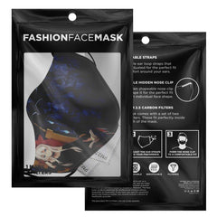 Hikari anime girl face mask - kawaiiwaru