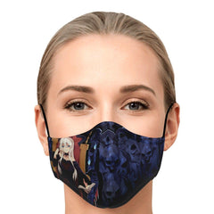 Hikari anime girl face mask - kawaiiwaru