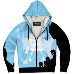 Hikari sama Waifu anime girl Sherpa Jacket Hoodie - kawaiiwaru