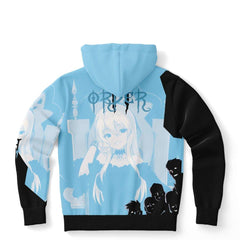 Hikari sama Waifu anime girl Unisex AOP Hoodie - kawaiiwaru