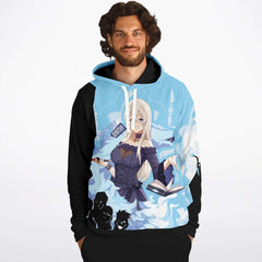 Hikari sama Waifu anime girl Unisex AOP Hoodie - kawaiiwaru