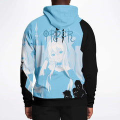 Hikari sama Waifu anime girl Unisex AOP Hoodie - kawaiiwaru