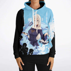 Hikari sama Waifu anime girl Unisex AOP Hoodie - kawaiiwaru