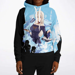 Hikari sama Waifu anime girl Unisex AOP Hoodie - kawaiiwaru