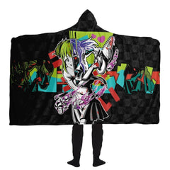 Kandi Cute Yandere Anime Girl Hooded Blanket - kawaiiwaru