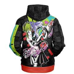 Kandi Cute Yandere Anime Girl Unisex AOP Hoodie - kawaiiwaru