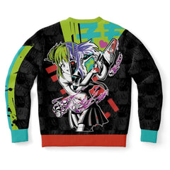 Kandi Cute Yandere Anime Girl Unisex AOP Sweatshirt - kawaiiwaru