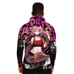 Kasuga werewolf anime girl AOP Hoodie - kawaiiwaru