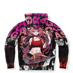 Kasuga werewolf anime girl AOP Hoodie - kawaiiwaru