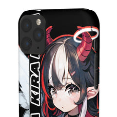 Kira - Demon Angel Elf Cyberpunk Cute anime girl iPhone samsung Snap Case - kawaiiwaru