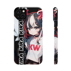 Kira - Demon Angel Elf Cyberpunk Cute anime girl iPhone samsung Snap Case - kawaiiwaru