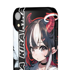 Kira - Demon Angel Elf Cyberpunk Cute anime girl iPhone samsung Snap Case - kawaiiwaru