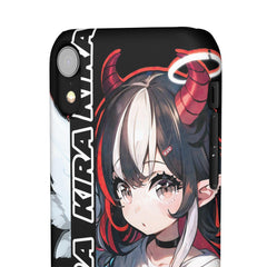 Kira - Demon Angel Elf Cyberpunk Cute anime girl iPhone samsung Snap Case - kawaiiwaru