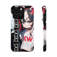 Kira - Demon Angel Elf Cyberpunk Cute anime girl iPhone samsung Snap Case - kawaiiwaru